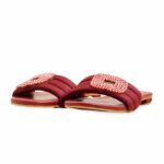 Maroon Formal Slipper For Ladies FR8398 - View 3