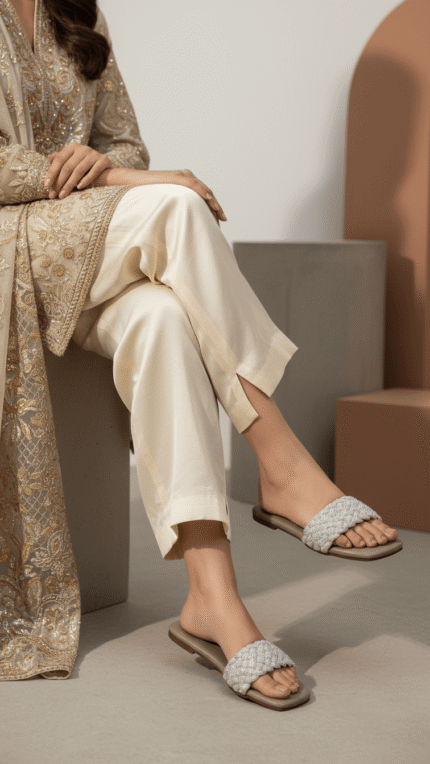 Brown Formal Slipper FR8400 - View 1