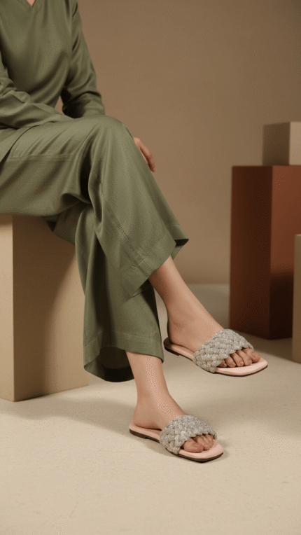 Pink Formal Slipper FR8400 - View 1