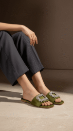 Olive Formal Women Slipper FR8422 - View 1