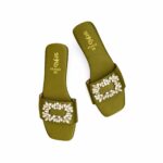 Olive Formal Women Slipper FR8422 - View 5