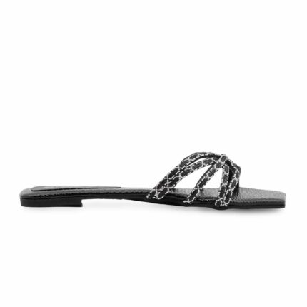 Black Formal Slipper For Women FR8485 - View 2