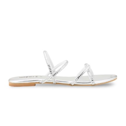 Silver Formal Women Slipper FR8496 - View 2