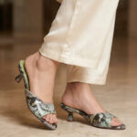Green Formal Slipper For Ladies FR8497 - View 1