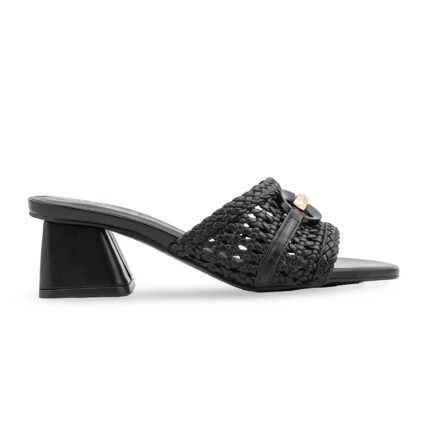 Black Formal Slipper For Women FR8536 - View 2
