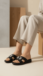Black Formal Slipper LPU705 - View 1