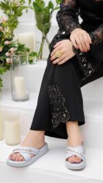 Grey Formal Slipper PU0471 - View 1