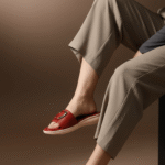 Maroon Formal Slipper PU0517 - View 1