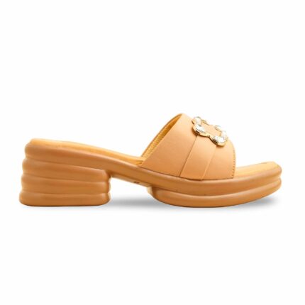 Beige Formal Women Slipper PU0542 - View 2