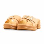 Beige Formal Women Slipper PU0542 - View 3