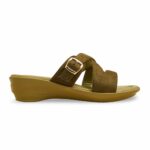 Olive Formal Slipper For Women PU0578 - View 2