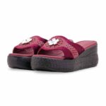 Maroon Formal Women Slipper PU0599 - View 3