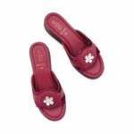 Maroon Formal Women Slipper PU0599 - View 5