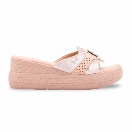 Beige Formal Women Slipper PU0599 - View 2