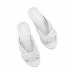 Grey Formal Slipper For Women PU0659 - View 5