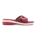 Maroon Formal Slipper For Ladies PU0677 - View 2