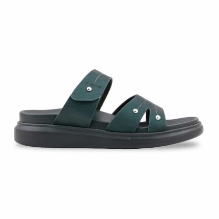 Teal Blue Formal Slipper For Ladies PU0862 - View 2