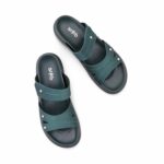 Teal Blue Formal Slipper For Ladies PU0862 - View 5