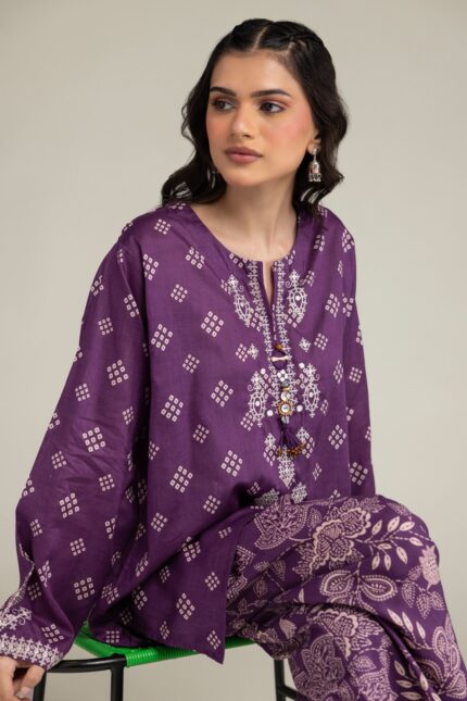 Embroidered Cambric Fabrics 2-Piece #212 FC2 [A11] - V2