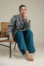 Embroidered Cambric Fabrics 2-Piece #215 FB2 [A11] - V5