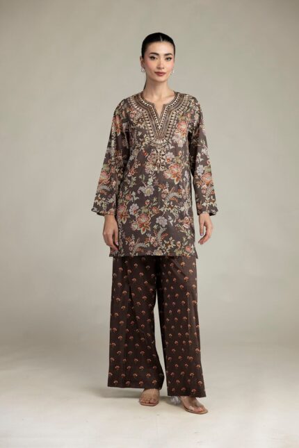 Embroidered Cambric Fabrics 2-Piece #215 FJ1 [A11] - V1