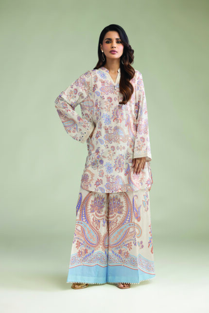 Embroidered Cambric Fabrics 2-Piece #218 FB2 [A11] - V1