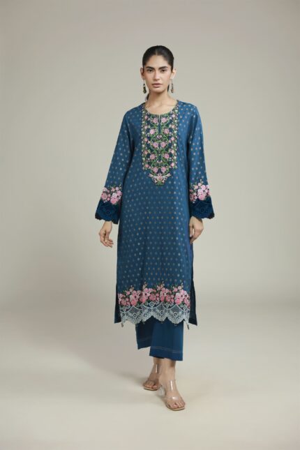 Embroidered Jacquard Fabrics 2-Piece - V1