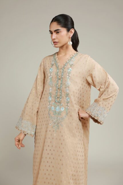 Embroidered Jacquard Fabrics 2-Piece - V2