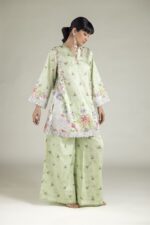Embroidered Satin Fabrics 2-Piece #110 EH1 [A113] - V4