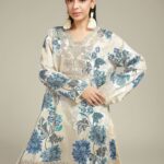 Printed Satin Fabrics 2-Piece #111EE1 G [A113] - V1