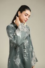 Printed Satin Fabrics 2-Piece #111EF2 G [A113] - V5