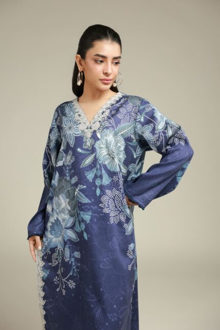 Printed Satin Fabrics 2-Piece #111EG1 G [A113] - V2