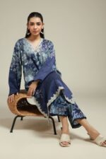 Printed Satin Fabrics 2-Piece #111EG1 G [A113] - V4