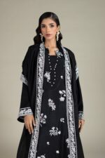 Embroidered Raw Silk Fabrics 3-Piece - V2