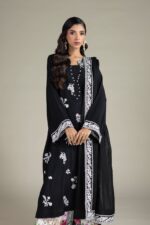Embroidered Raw Silk Fabrics 3-Piece - V3