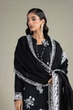 Embroidered Raw Silk Fabrics 3-Piece - V4