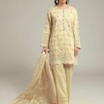 Embroidered Cambric Fabrics 3-Piece - V1