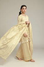 Embroidered Cambric Fabrics 3-Piece - V4