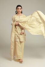 Embroidered Cambric Fabrics 3-Piece - V5