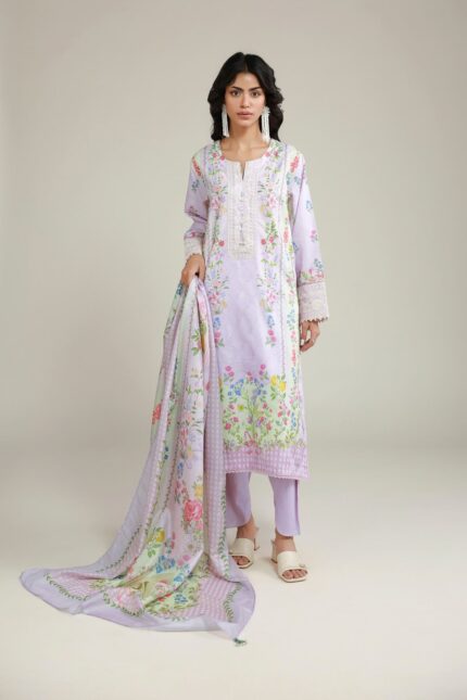 Embroidered Jacquard Fabrics 3-Piece - V1