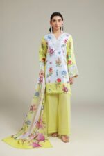 Printed Satin Fabrics 3-Piece - V1