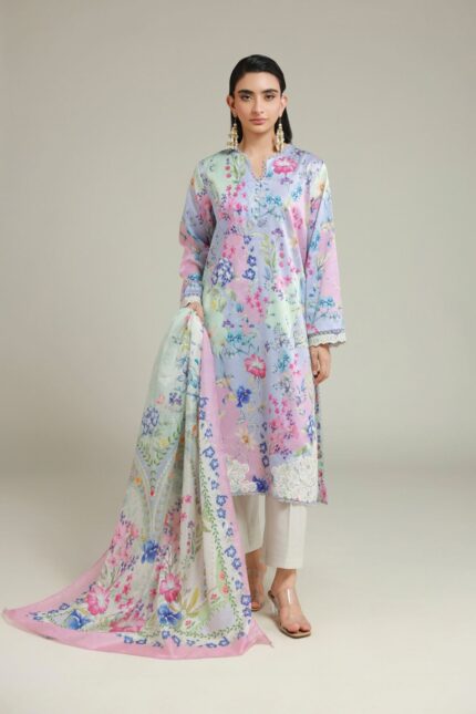 Printed Satin Fabrics 3-Piece #110FC1 G [A33] - V1