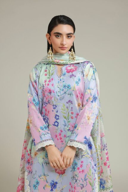 Printed Satin Fabrics 3-Piece #110FC1 G [A33] - V2