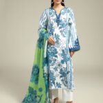 Embroidered Satin Fabrics 3-Piece #111FD1 G [A33] - V1
