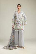 Embroidered Cambric Fabrics 3-Piece #112FF1 E [A33] - V1