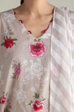 Embroidered Cambric Fabrics 3-Piece #202FB1 E [A33] - V5