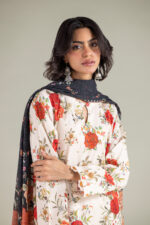 Embroidered Cambric Fabrics 3-Piece #202FC1 E [A33] - V4