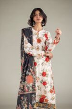 Embroidered Cambric Fabrics 3-Piece - V3