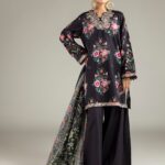 Embroidered Cambric Fabrics 3-Piece - V1