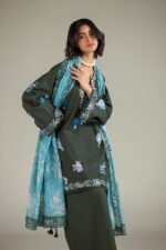 Embroidered Cambric Fabrics 3-Piece #202FE2 E [A33] - V3